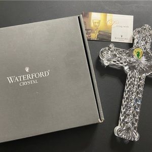 Waterford Crystal 8.5” Hanging Cross RARE